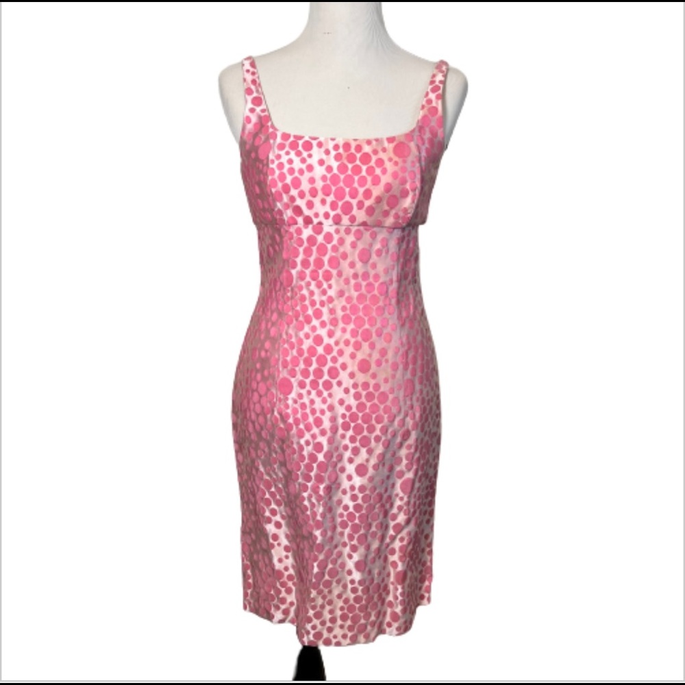 Isabel Ardee Pink Polka Dot Sleeveless Dress